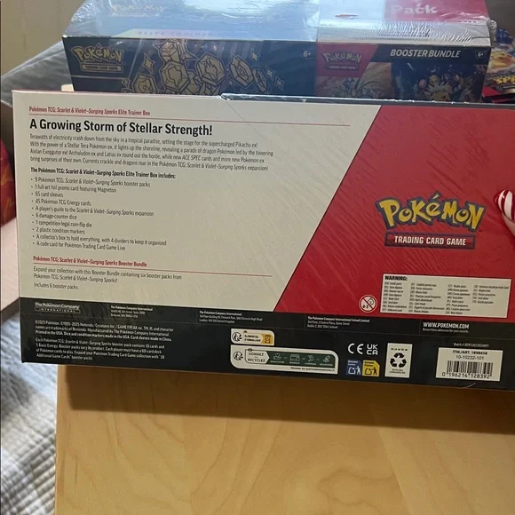 Pokemon Surging Sparks Elite Trainer Box and Booster Bundle 2-Pack